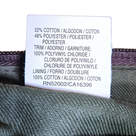 Y2K Liz Claiborne Monogram Shoulder Bag Brown Crescent Purse Retro Fairycore 00s - Picture 8 of 12